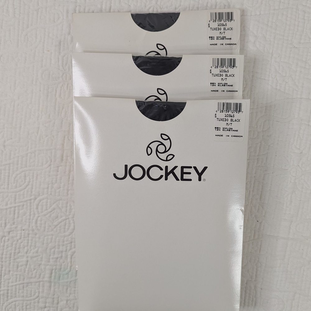 Jockey Pantyhose/Tights‎ Print Tuxedo Black Women's M/T VTG NWT (Lot 3) - Picture 8 of 8
